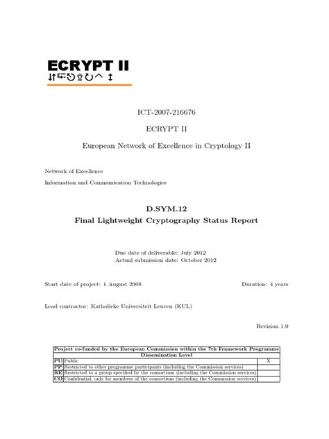 lightweight cryptography report